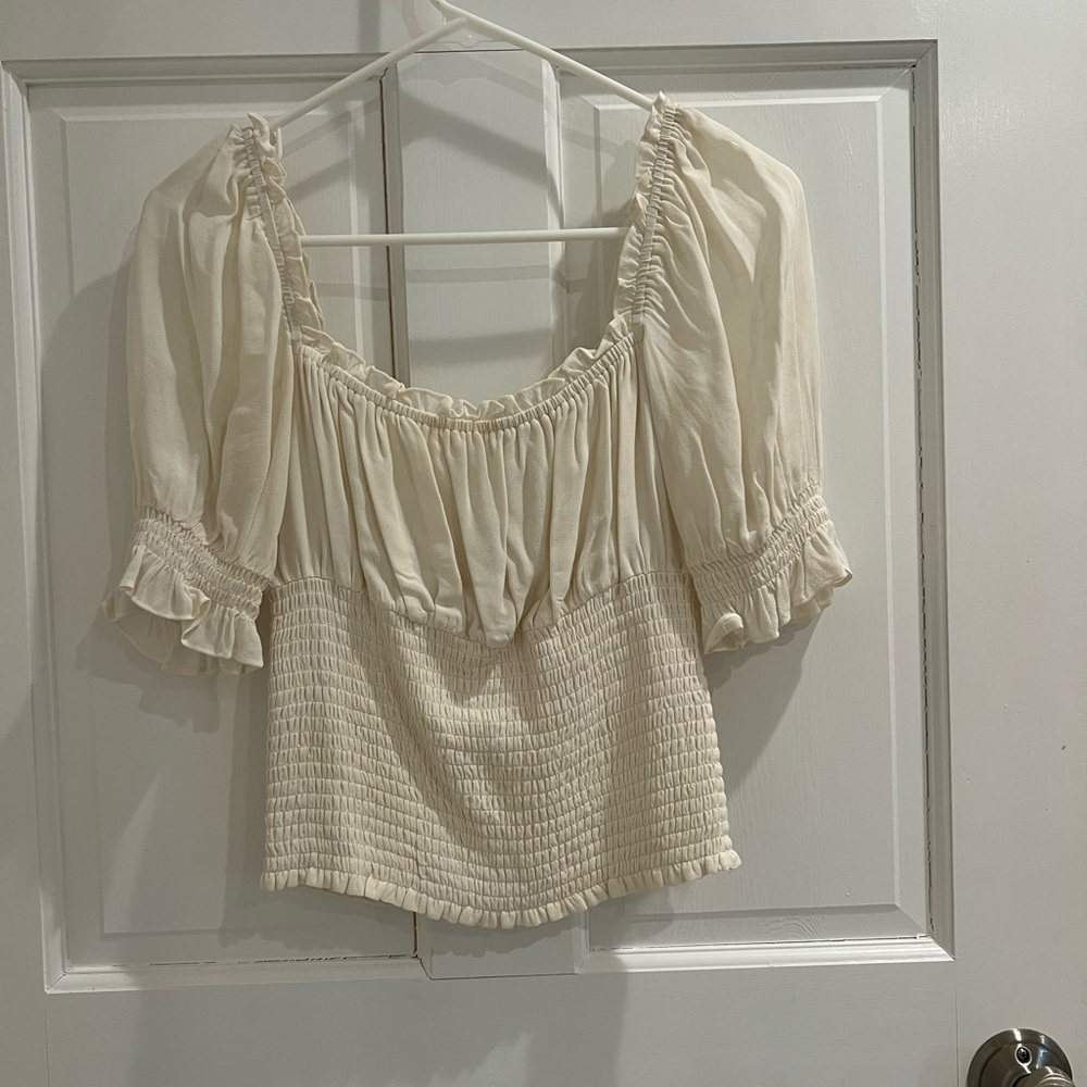 reformation Cream Women's blouse